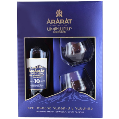 Կոնյակ «Արարատ Ախթամար» բաժակով 10* 700մլ