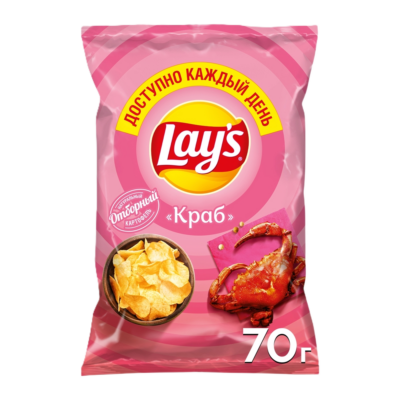 Չիպս «Lay's» Ծովախեցգետին 70 գր