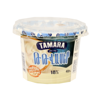 Թթվասեր «Թամարա» 400գ, յուղայնությունը` 18%