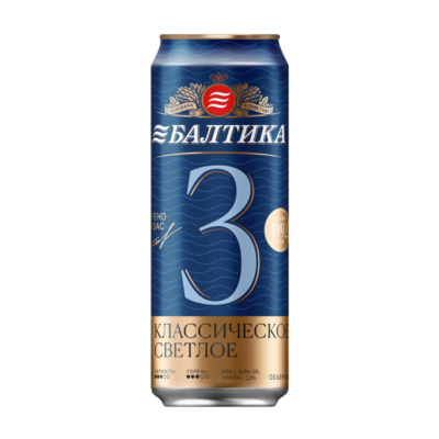 Գարեջուր «Բալտիկա 3» թ/տ 0.5 լ