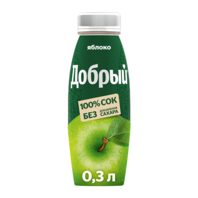 Հյութ «Դոբրիյ» խնձոր 0,3լ